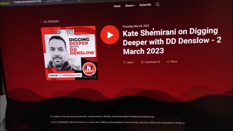 Kate Shemirani with DD Denslaw on TNT Radio on Covid vaccine dangers 2nd March 2023