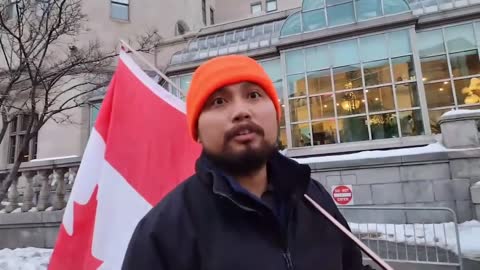 "support the ENTIRE country! not divide all of us!" Ottawa Protestor interview