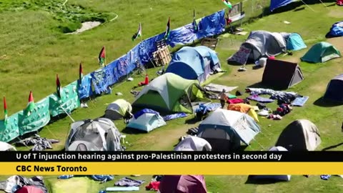 Lawyers for U of T protesters defend encampment in Ontario court CBC News