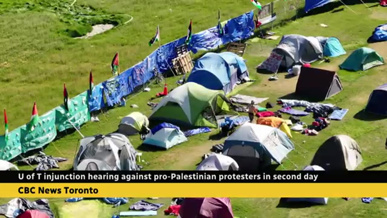 Lawyers for U of T protesters defend encampment in Ontario court CBC News