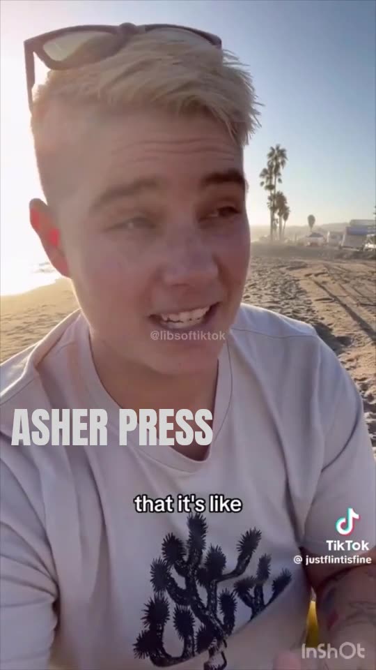 Female who identifies as male misses the women’s restroom. (From Asher Press Instagram)