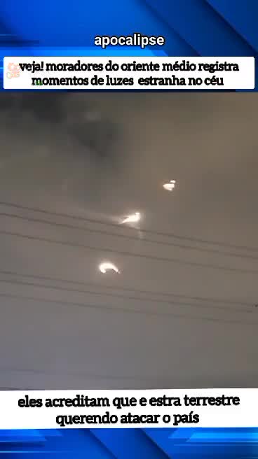 SEE MIDDLE EAST RESIDENTS RECORDS MOMENTS OF STRANGE LIGHTS IN THE UFO SKY