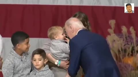 DEMENTIA JOE BRANDON BIDEN SNIFFING KIDS AGAIN!!