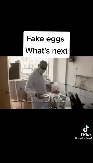 Fake eggs