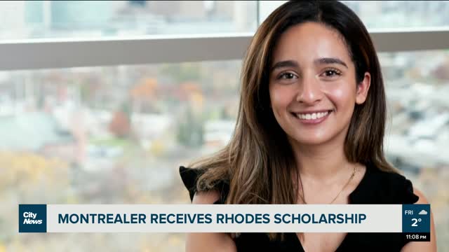 Montrealer receives prestigious Rhodes Scholarship