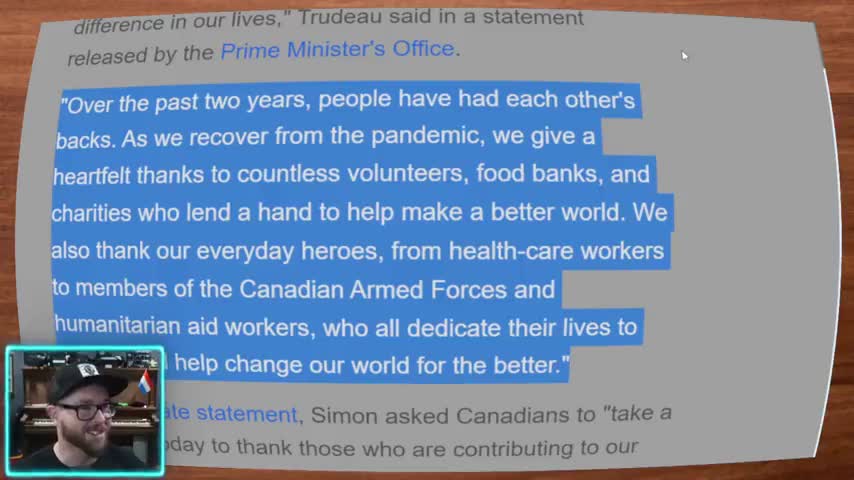TRUDEAU USES FOOD BANK FOR PHOTO OP AFTER CHARGING TAX PAYERS $12K FOR HIS OWN GROCERIES