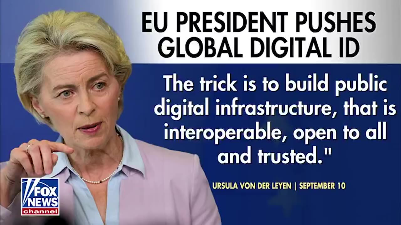 EU Van der Leyen: We want digital ID for everyone