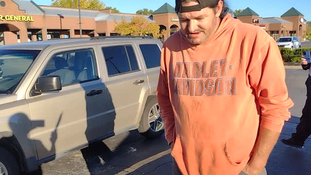 He pulled up in his bosses truck