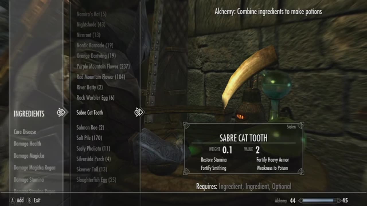 Skyrim Khajit Lord Vengeance Part 38 Alchemy and Raven Rock