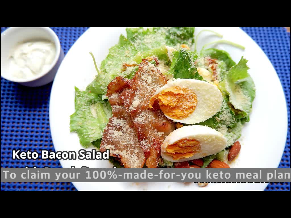 Wanna Lose Weight by Eating Bacon Salad with Ranch Dressing? (KETO DIET)