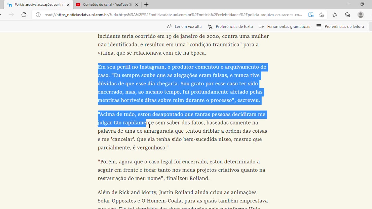 Polícia arquiva acusações contra criador demitido de Rick and Morty 'Vergonhoso'