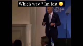 Biden gets lost on Stage 😂