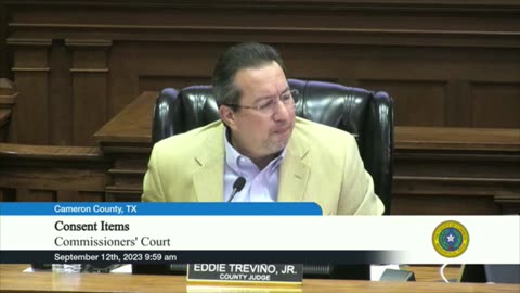 Constable Esquivel asks Judge Trevino to allow donation check to be used for precinct 