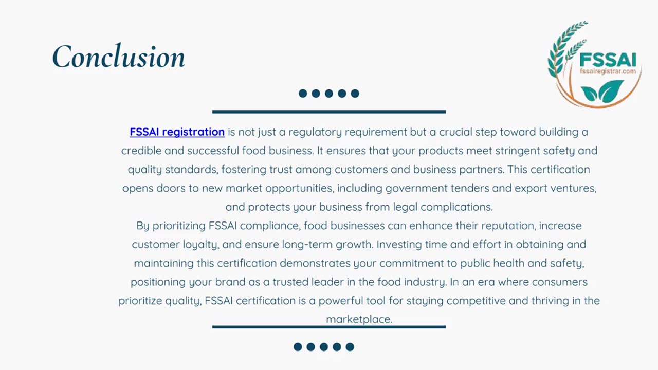 FSSAI Registration for Export-Oriented Food Businesses