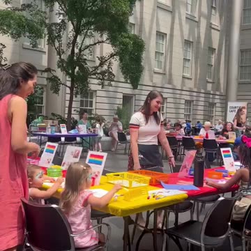 The Smithsonian American Art Museum (SAAM) hosted a family pride event over the weekend where toddlers to preteens were encouraged to design their own pride flags