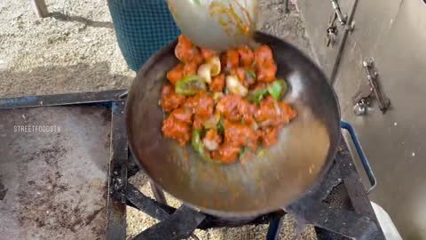 Street Side Chilli Chicken Recipe _ Street Food