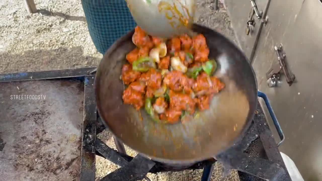Street Side Chilli Chicken Recipe _ Street Food