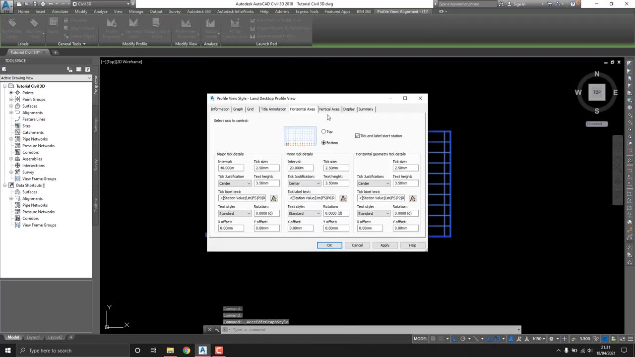 Autocad Civil 3D Create Quick Profile