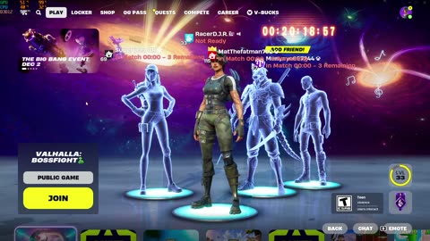 Friday Night Fortnite Squad Valhalla Boss Fight With the boys!!!