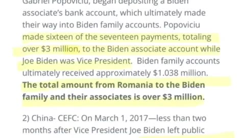 Biden Taking Foreign Money