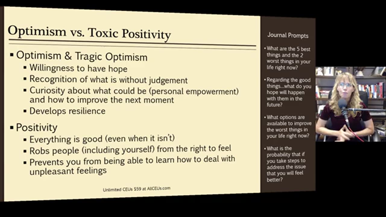 Nwe Optimism vs Toxic Positivity Cognitive Behavioral Therapy C