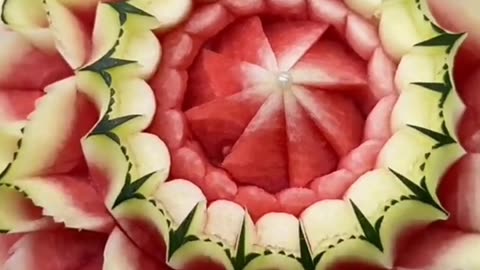 Watermelon cutting flower