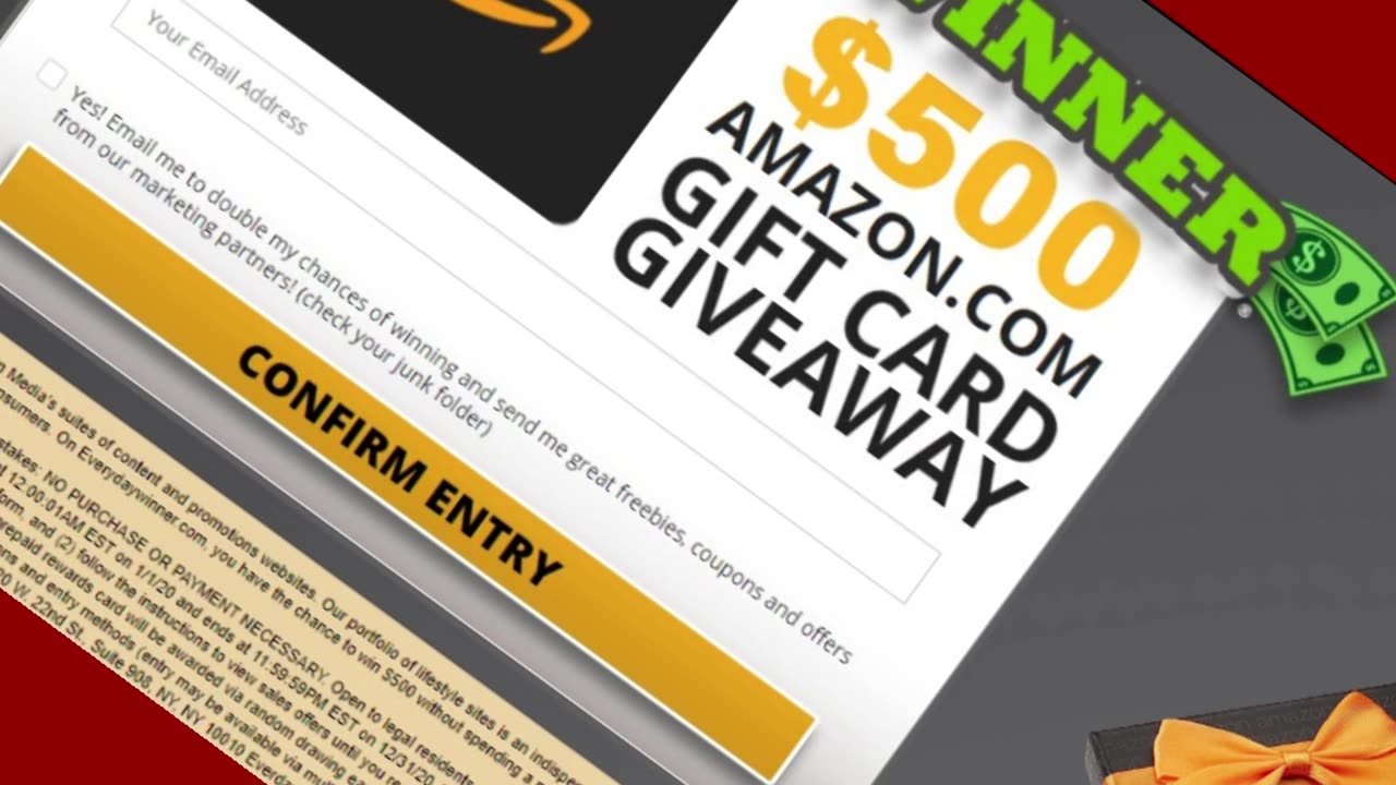 Everyday Winner $500 Amazon Gift card Giveaway