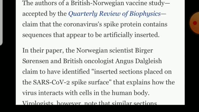 Scientist in Austrailia Report they Believe the Covid 19 Virus is Man Made