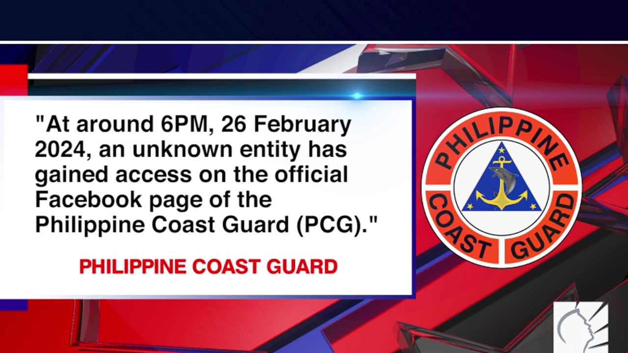 Official page ng Phillipine Coast Guard, na-hack