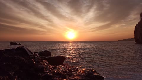 Sunset on Sea Shore