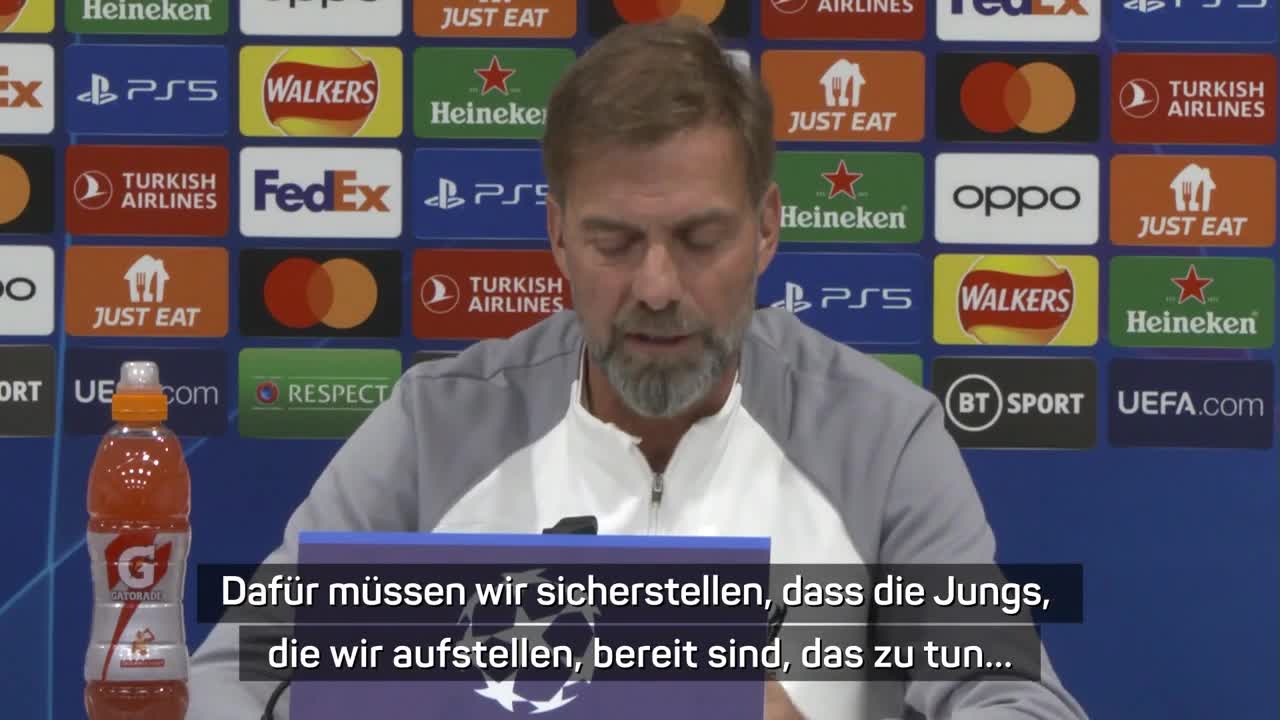 Klopp verrät, was er gegen Napoli nicht sehen will _ FC Liverpool - SSC Neapel