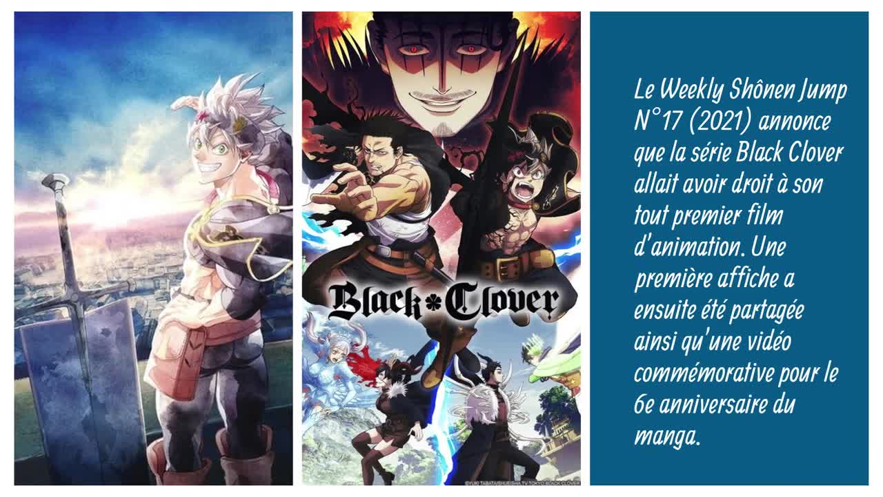 Première affiche du film de Black Clover
