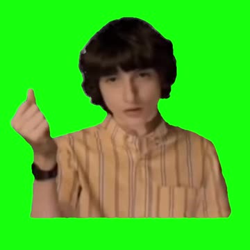Finn Wolfhard Snapping His Fingers | Green Screen