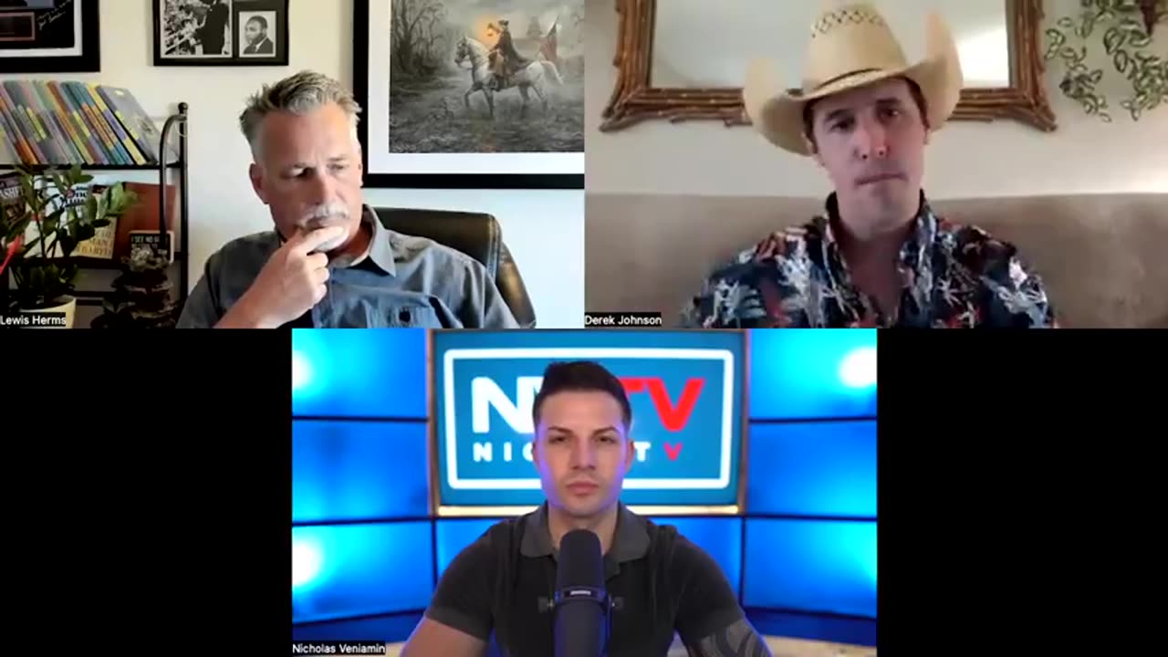 Nicholas Veniamin discusses "MILITARY TRIBUNALS & ARREST" with Lewis Herms and Derek Johnson