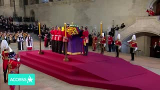 Prince Harry & Meghan Markle Behind Prince William & Kate Middleton At Queen Elizabeth's Service