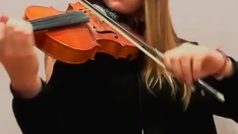 the girl plays beautifully