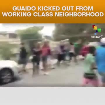 Guaido kicked out from working class neighbourhood March 30th