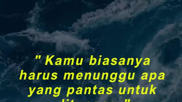 Kamu biasanya harus menunggu apa yang pantas untuk ditunggu. - Craig Bruce