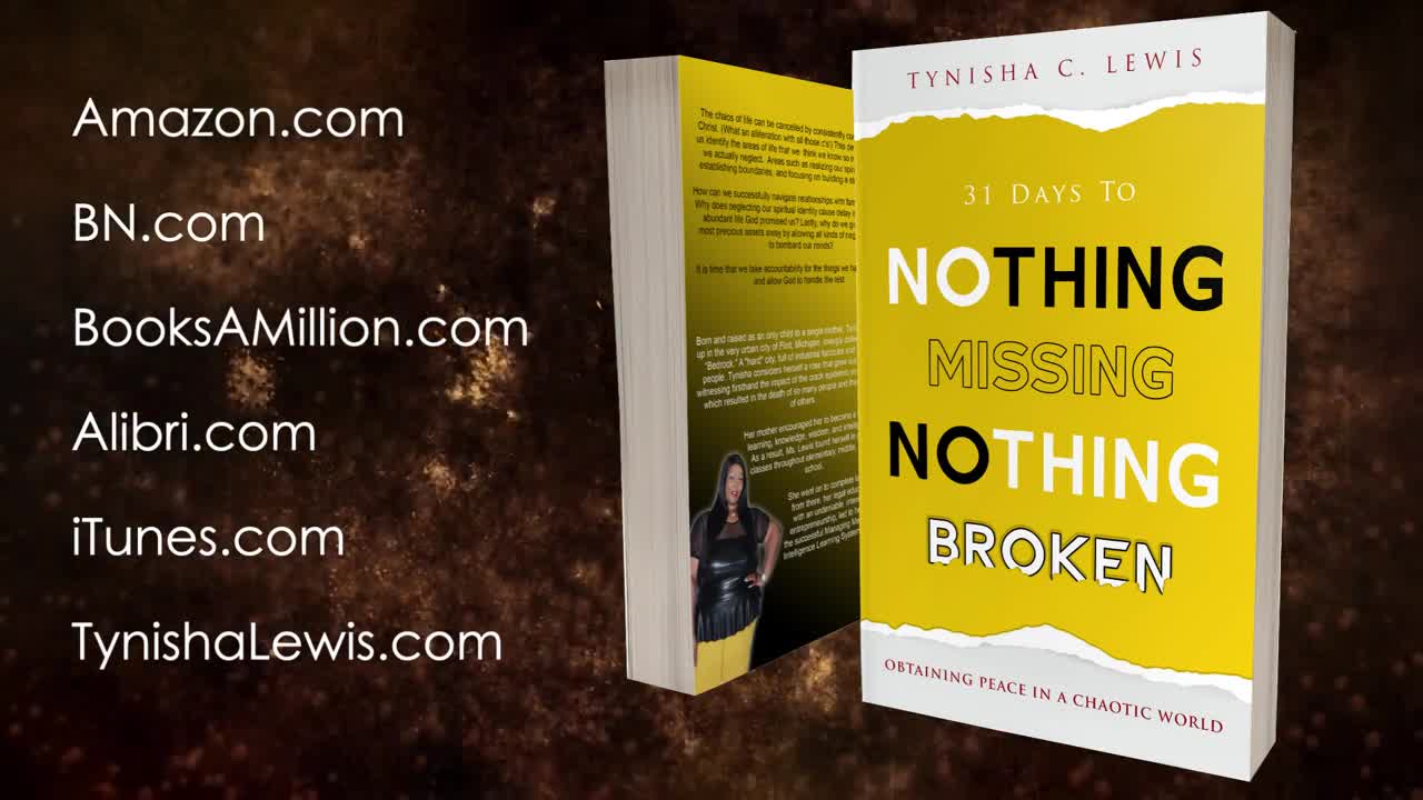 31 Days to Nothing Missing, Nothing Broken (Book Trailer)