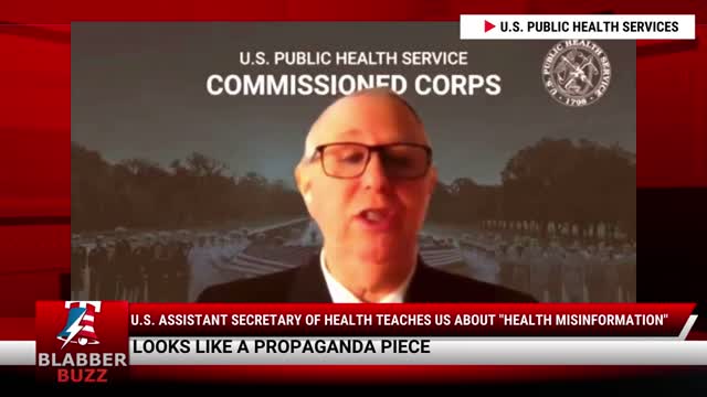 U.S. Assistant Secretary Of Health Teaches Us About "Health Misinformation"