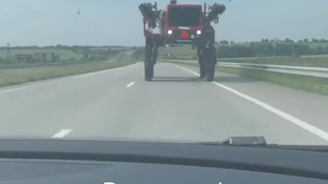Driver saw this car on the road