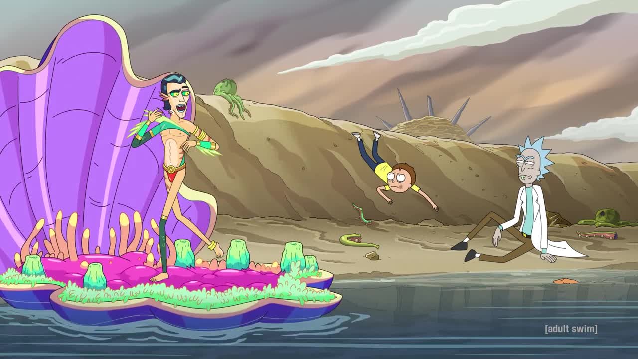 Rick and Morty S6E8 Cold Open- 90s-Style Supervillains - adult swim