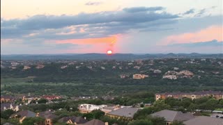 sunset fallstreak hole San Antonio shot with dji mavic 3 classic