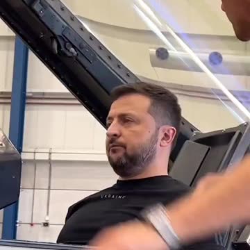 Zelensky is high as a kite in an F-16, despite being on the ground.
