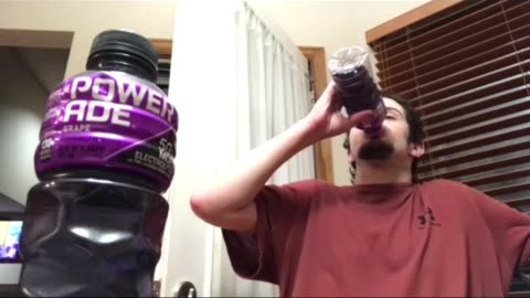 Powerade grape chug