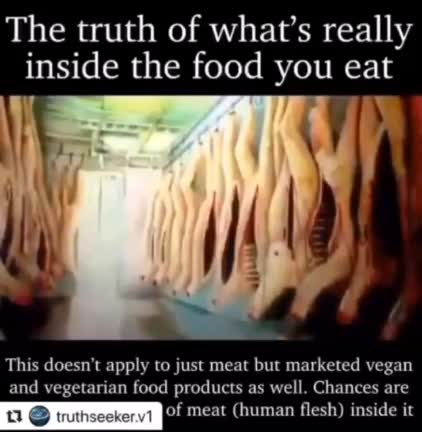 Human meat at McDonald's