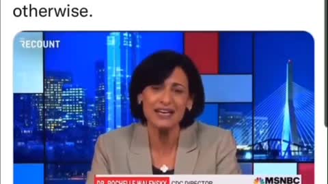 CDC director lying on TV