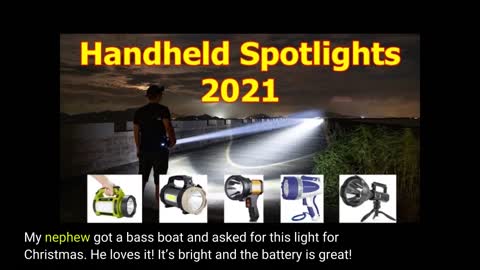 GOODSMANN Rechargeable #Spotlight Portable Handheld Searchlight 6000 Lumen-Overview