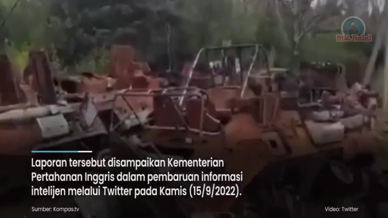 Russian troops flee in fear.