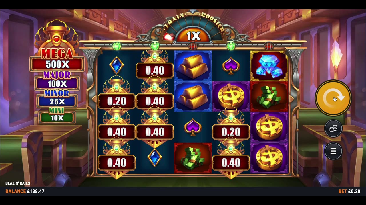 Blazin Rails 10 minute slots